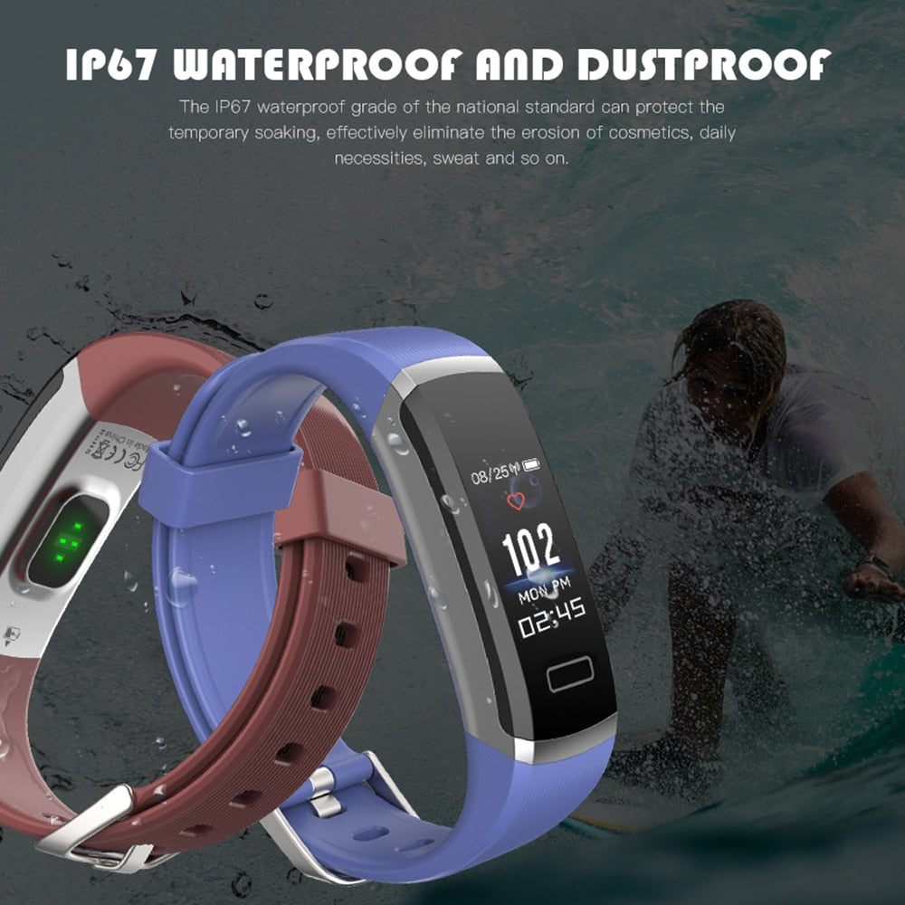 GT101 Smart Bracelet with Heart Rate Monitor, Sleep Tracker, IP67 Waterproof Fitness Band eprolo