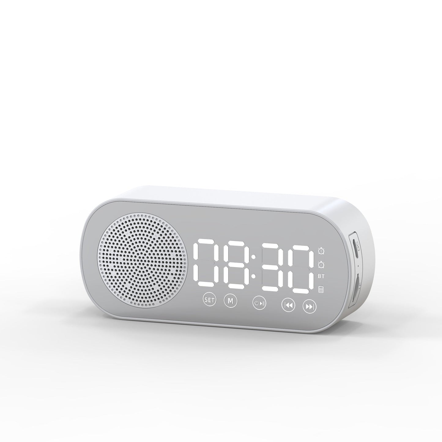 Z7 Bluetooth Alarm Clock Mirror Speaker, TF‑Card Radio, HD Sound 3W eprolo