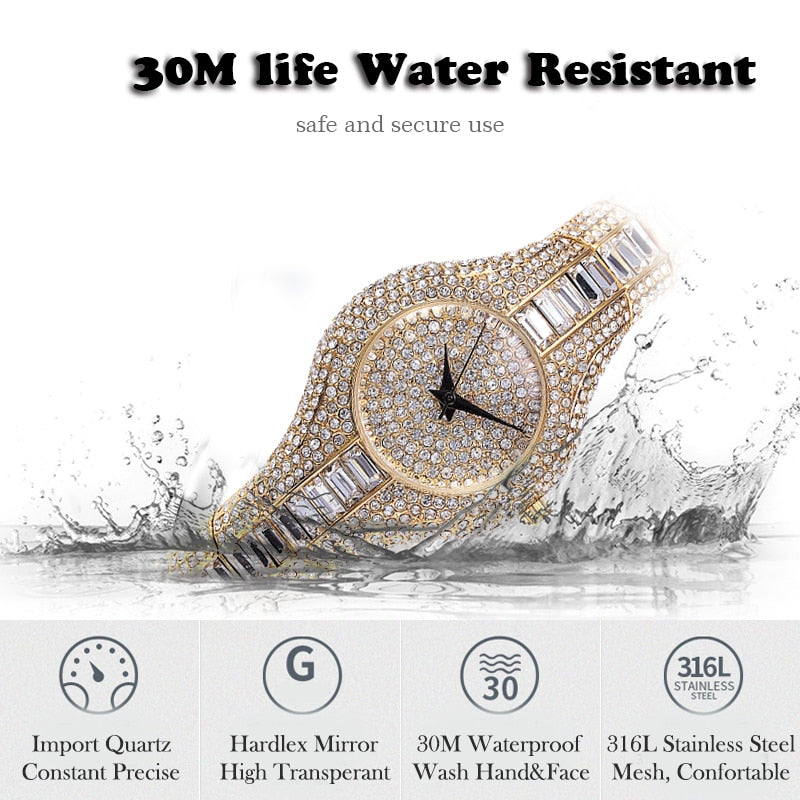 MISS FOX V196 Luxury Women's Watch 30mm Dial Stainless Steel Waterproof eprolo