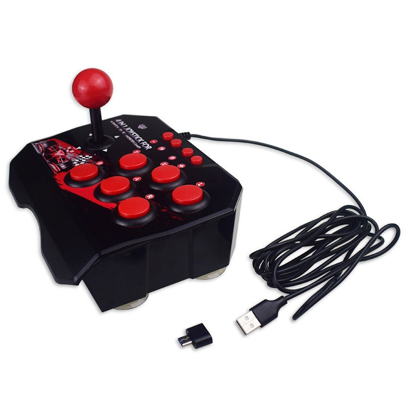 4-in-1 Wired Arcade Fight Stick for Switch/PC/PS3/Android, Turbo Mode Dual Play eprolo