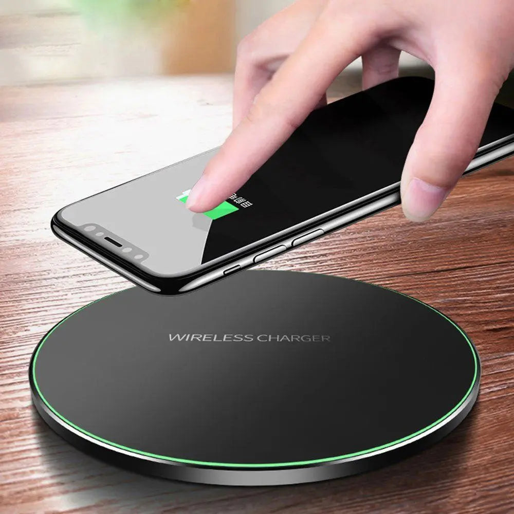 B147 Qi Wireless Charger 10W Fast Charging Pad for iPhone Samsung Huawei LG Nokia with QC3.0 Support Slim Anti-Skid Design LED Indicator, CE FCC RoHS eprolo