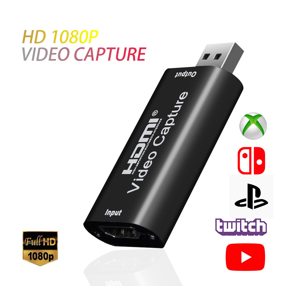 USB 2.0 HDMI Video Capture Card, 1080P 30FPS Game Recording Device for Live Streaming - Lumic Deals