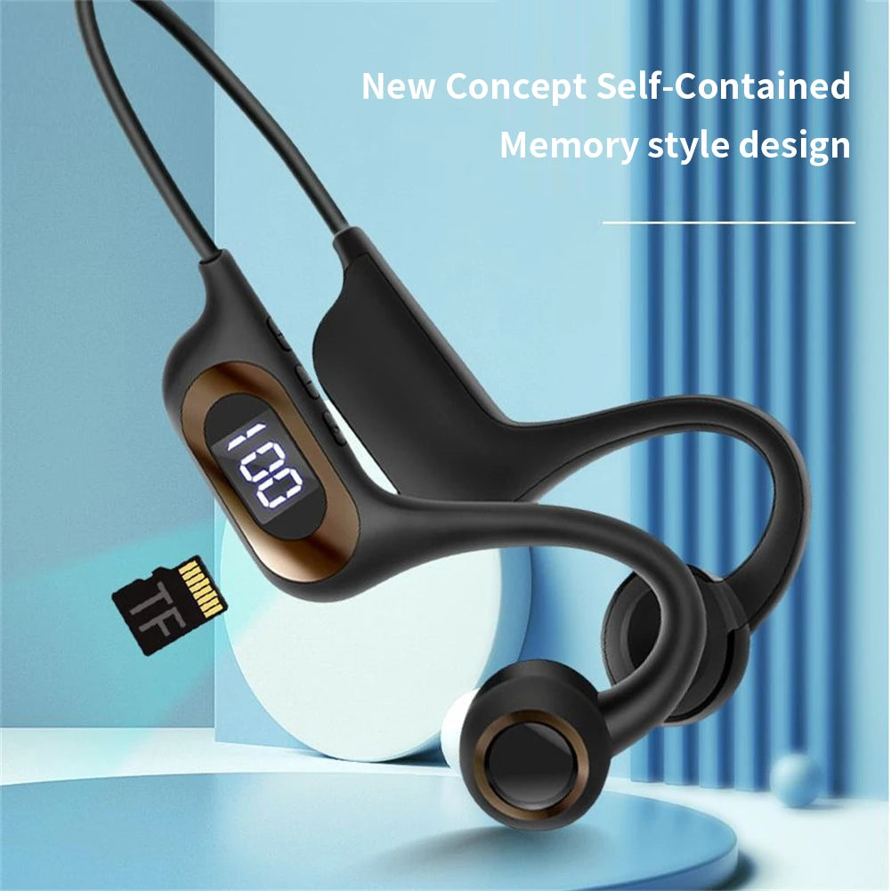 AKZ-G3 Bone Conduction Bluetooth Headphones, 30h Battery, Sports & Running Headset eprolo