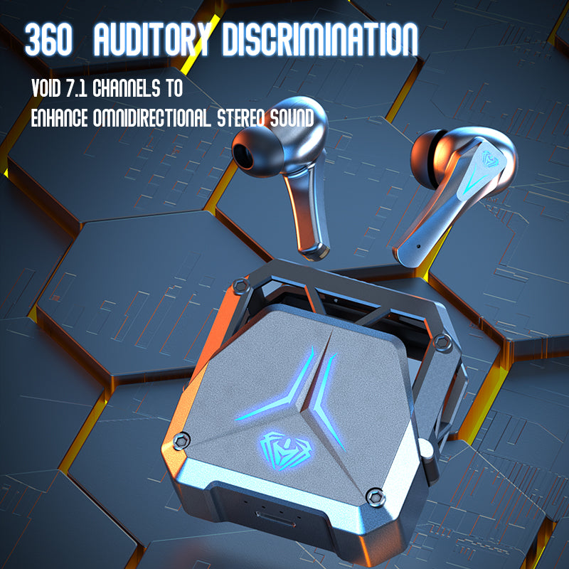 New Mecha Wind Wireless Gaming Bluetooth 5.3 Earbuds Low Latency Headset eprolo