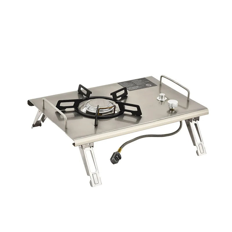 Foldable IGT Gas Stove 4000W Portable Camping Stove Stainless Steel Outdoor Picnic Table Furnace eprolo