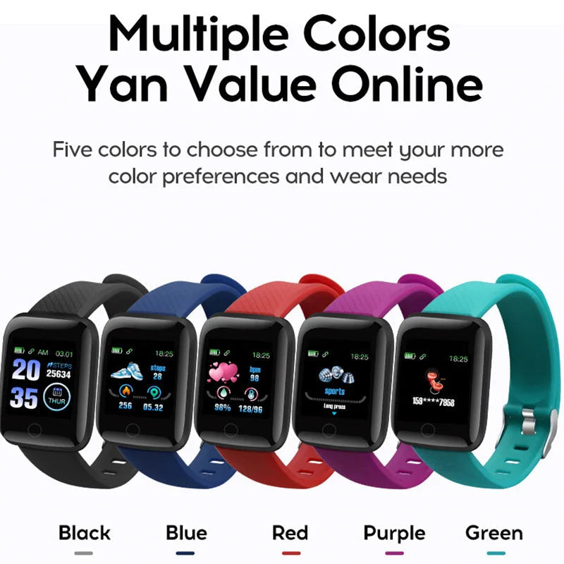 116 Plus Smartwatch – Blood Pressure, Heart Rate Monitor, Fitness Tracker eprolo