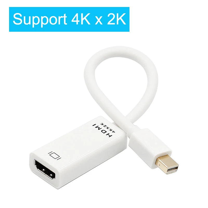 IPUMYNO Mini DisplayPort to HDMI Cable 4K 30Hz Converter for MacBook Pro/Air, TV, Projector eprolo
