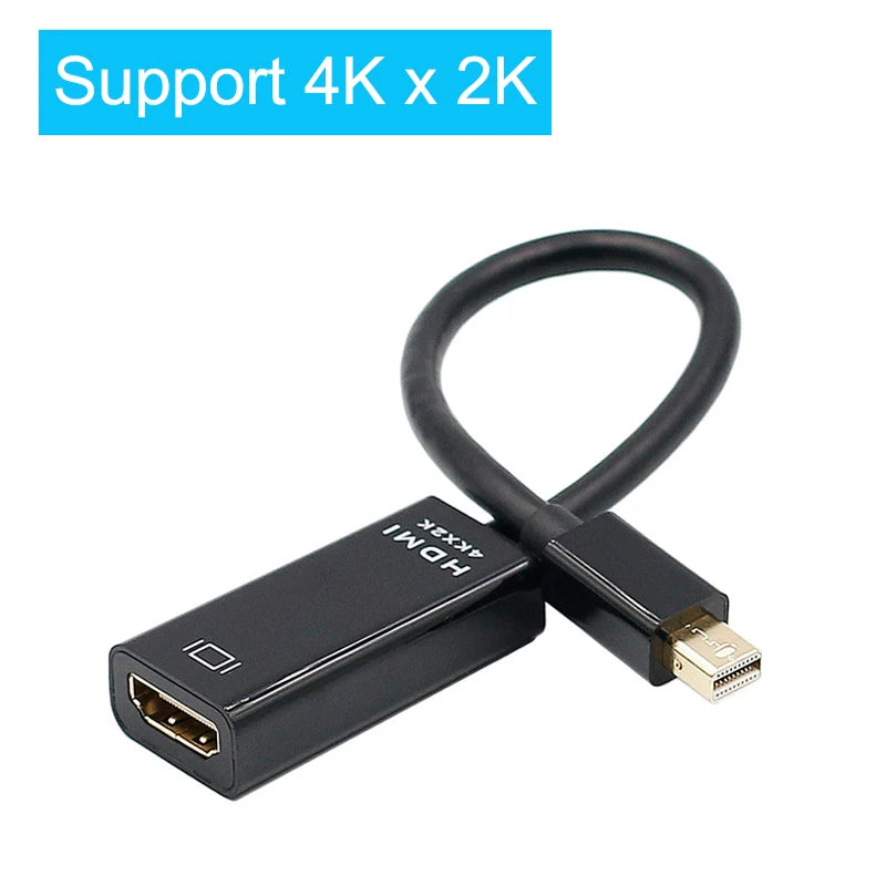 IPUMYNO Mini DisplayPort to HDMI Cable 4K 30Hz Converter for MacBook Pro/Air, TV, Projector eprolo