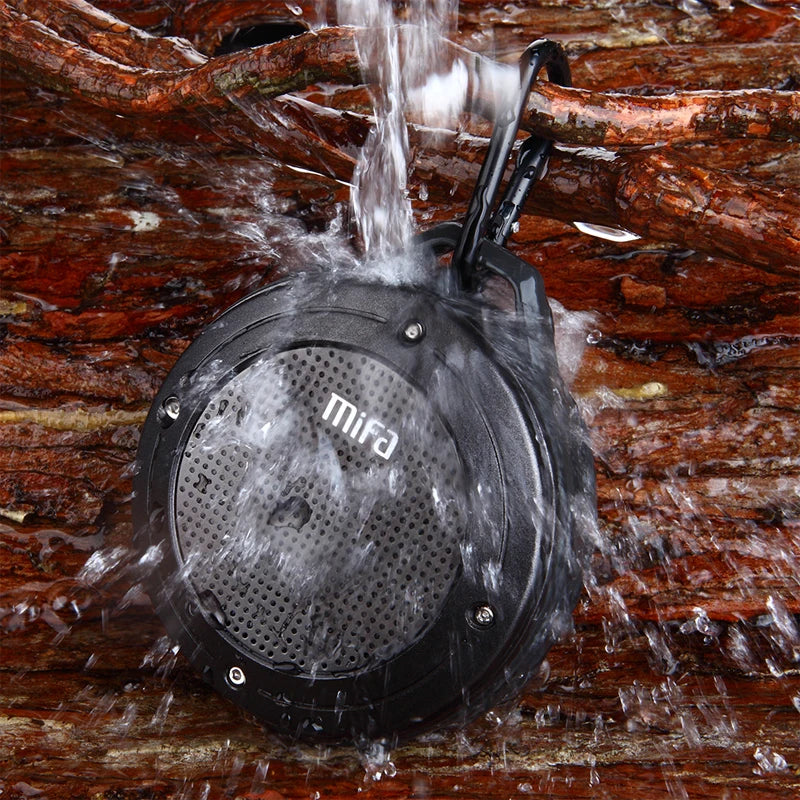 MIFA F10 Outdoor Waterproof Bluetooth Speaker with Mic, Bass, Shock Resistance eprolo