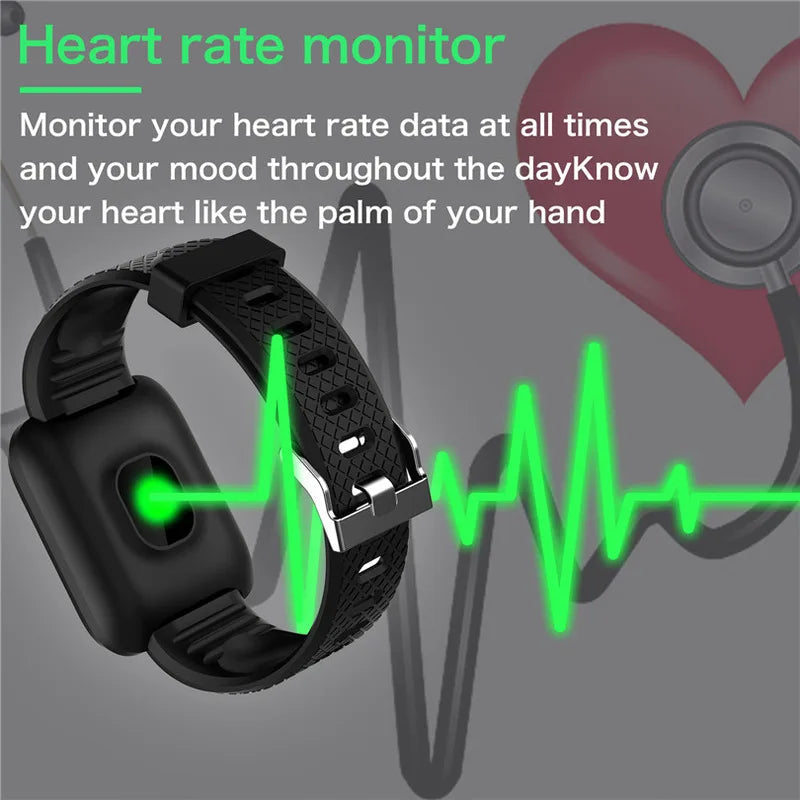 116 Plus Smartwatch – Blood Pressure, Heart Rate Monitor, Fitness Tracker eprolo