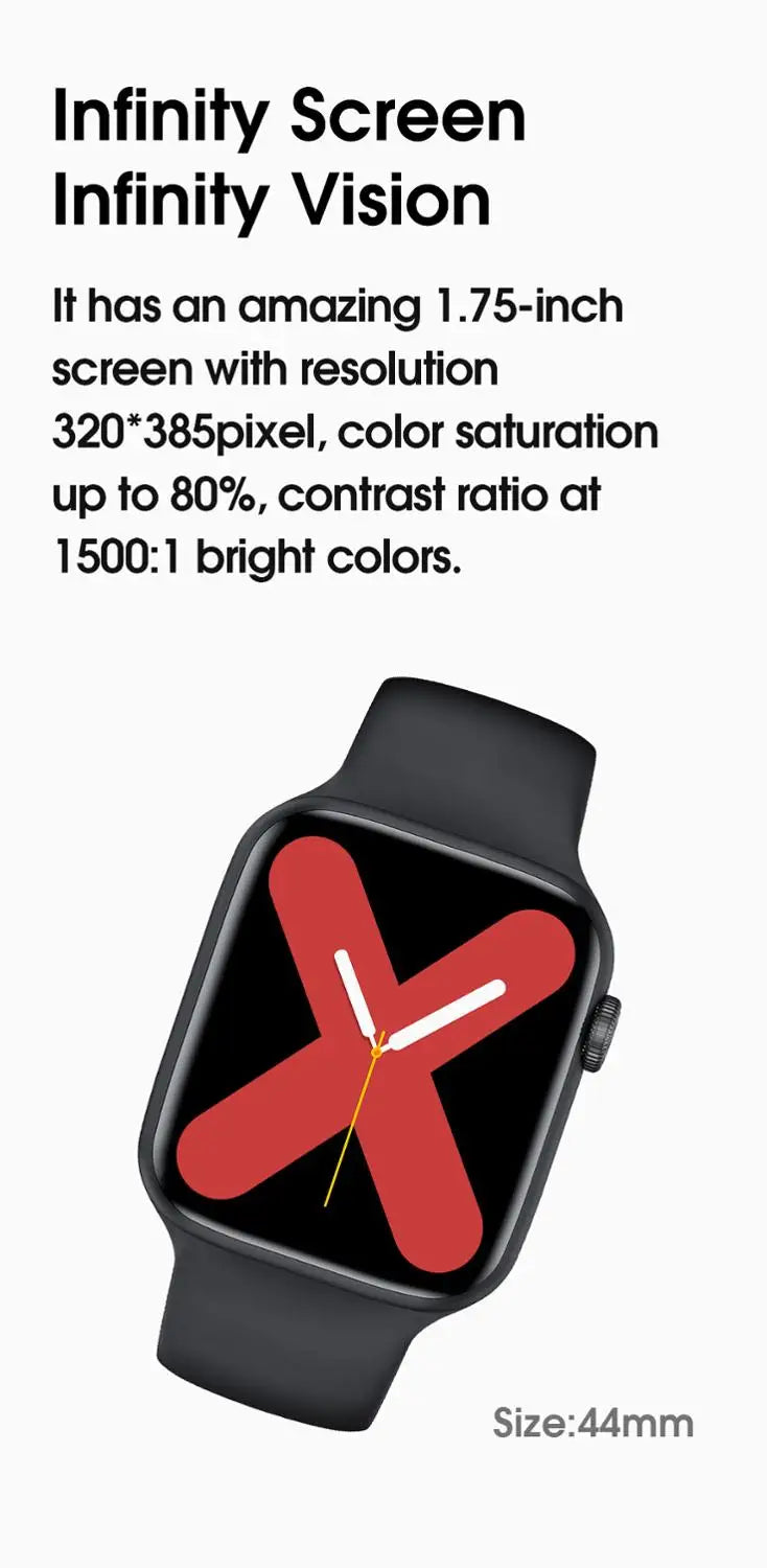 W26 Bluetooth Call Smart Watch with ECG, Heart Rate Monitor, 1.75" HD Screen, IP68 Waterproof eprolo
