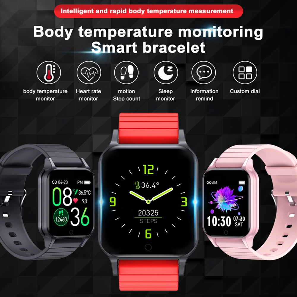 T96 Smartwatch with Body Temperature Monitor, Heart Rate, Blood Oxygen, Fitness Tracker eprolo