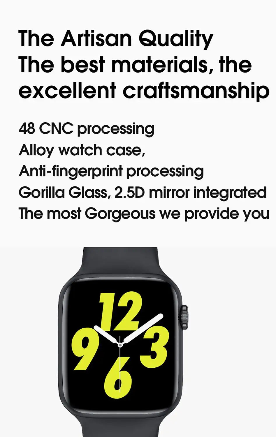 W26 Bluetooth Call Smart Watch with ECG, Heart Rate Monitor, 1.75" HD Screen, IP68 Waterproof eprolo
