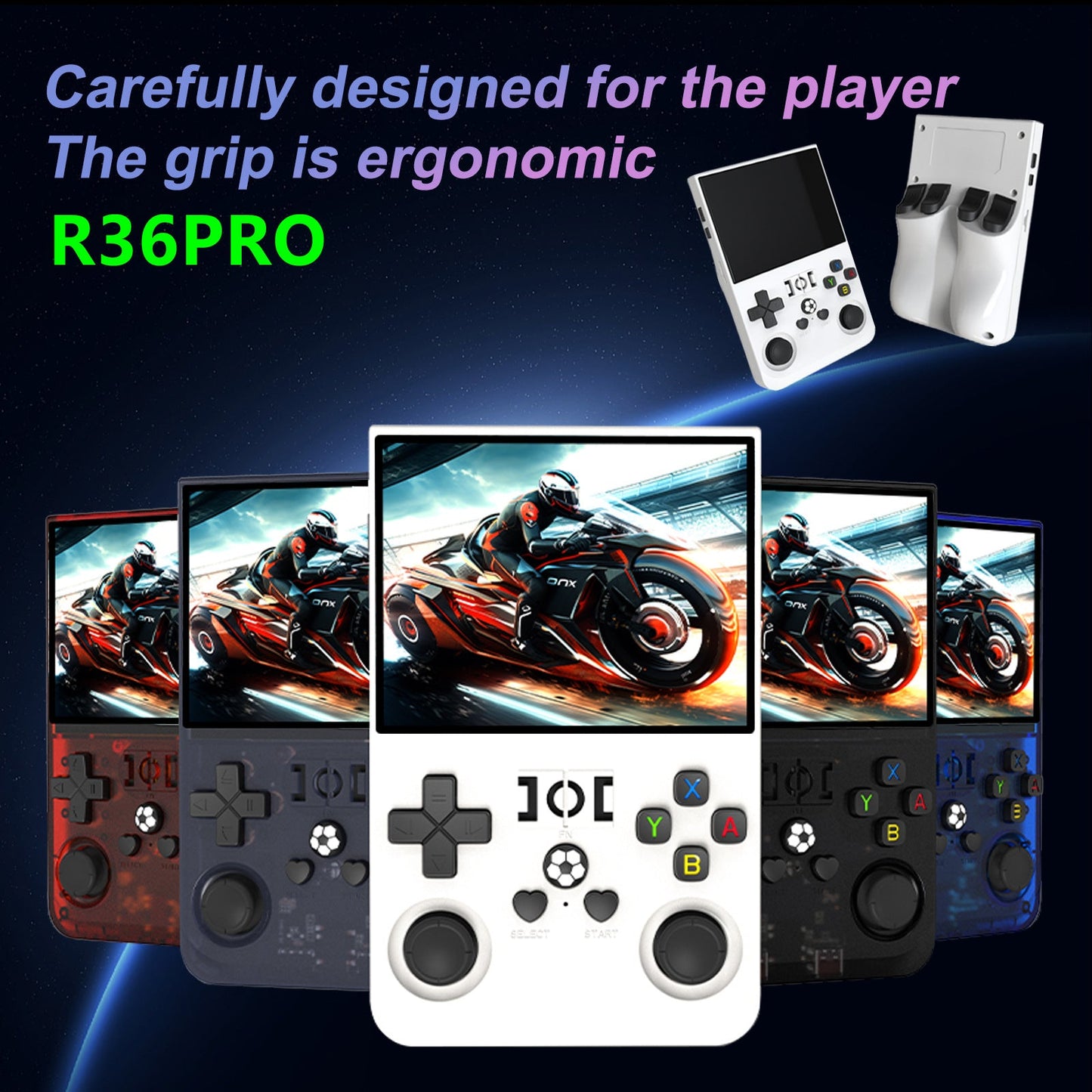 R36PRO Retro Handheld Console 3.5” Screen 30+ Emulators Portable Open Source eprolo