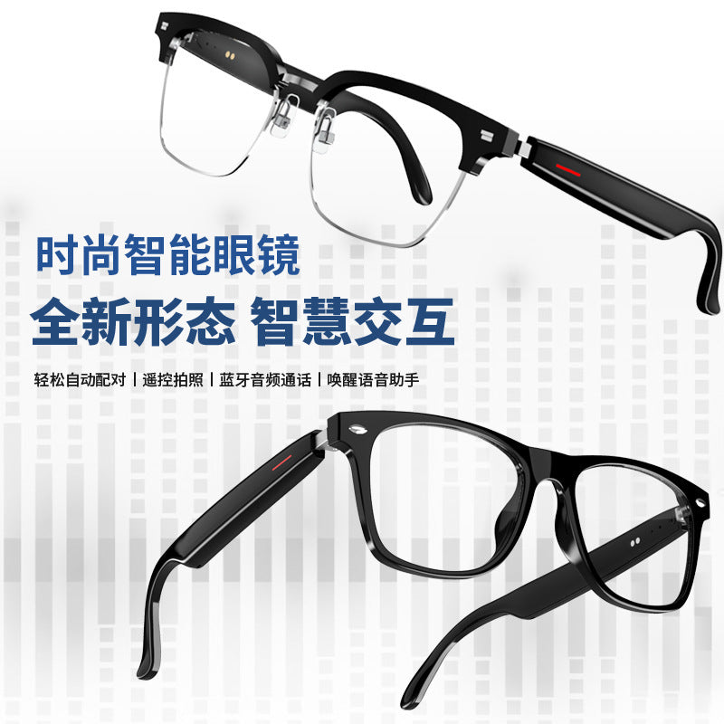 Bluetooth Smart Glasses E13-06 with Music, Calls, Anti-Blue or Sun Protection Lens eprolo
