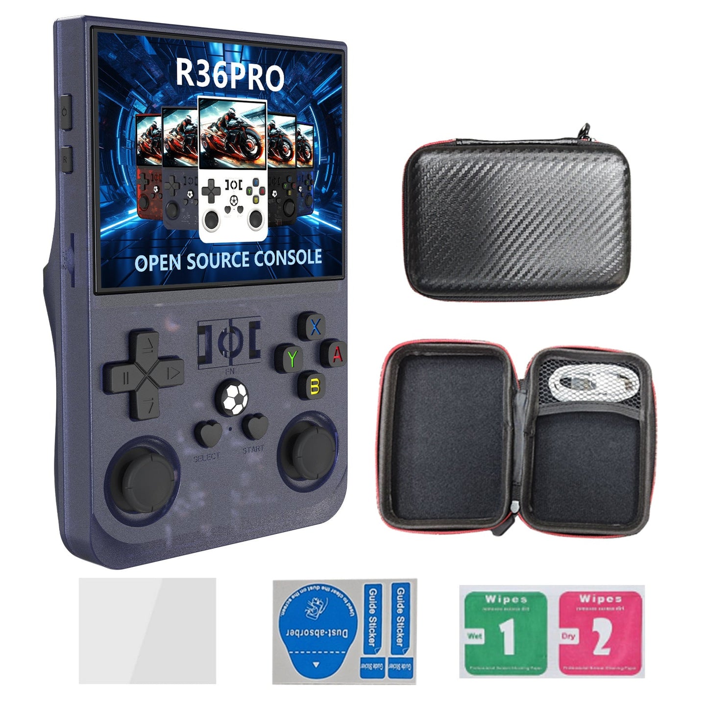 R36PRO Retro Handheld Console 3.5” Screen 30+ Emulators Portable Open Source eprolo