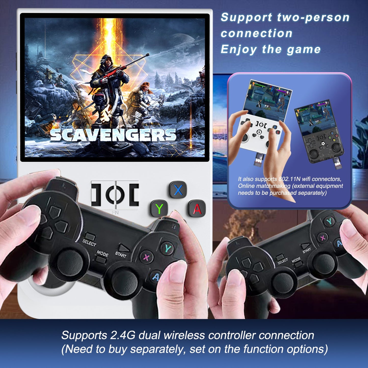 R36PRO Retro Handheld Console 3.5” Screen 30+ Emulators Portable Open Source eprolo