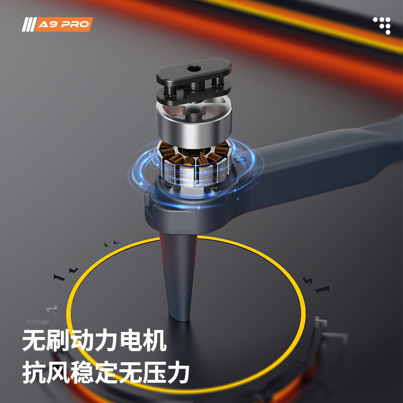A9 Pro Brushless UAV Drone with 4K Camera, Optical Flow Positioning, Obstacle Avoidance, 50x Zoom, 20min Flight eprolo