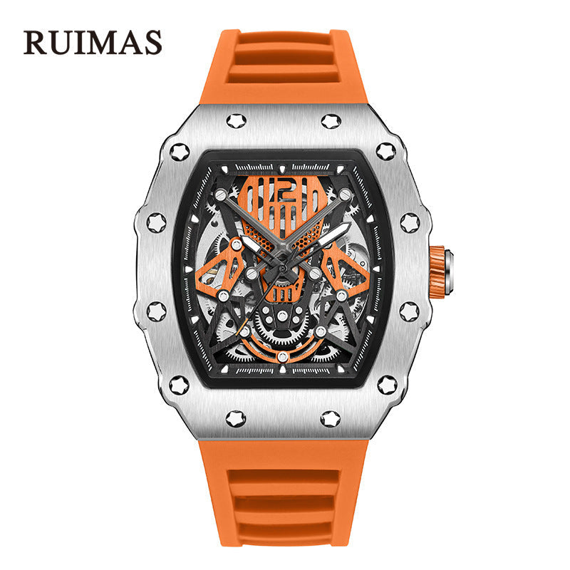 RUIMAS 341 Automatic Men's Watch - Waterproof Mechanical Silicone Strap Sports Watch eprolo