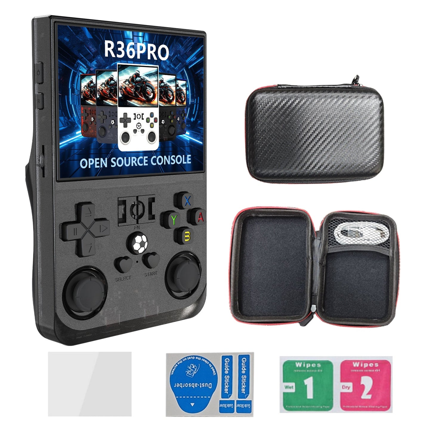 R36PRO Retro Handheld Console 3.5” Screen 30+ Emulators Portable Open Source eprolo