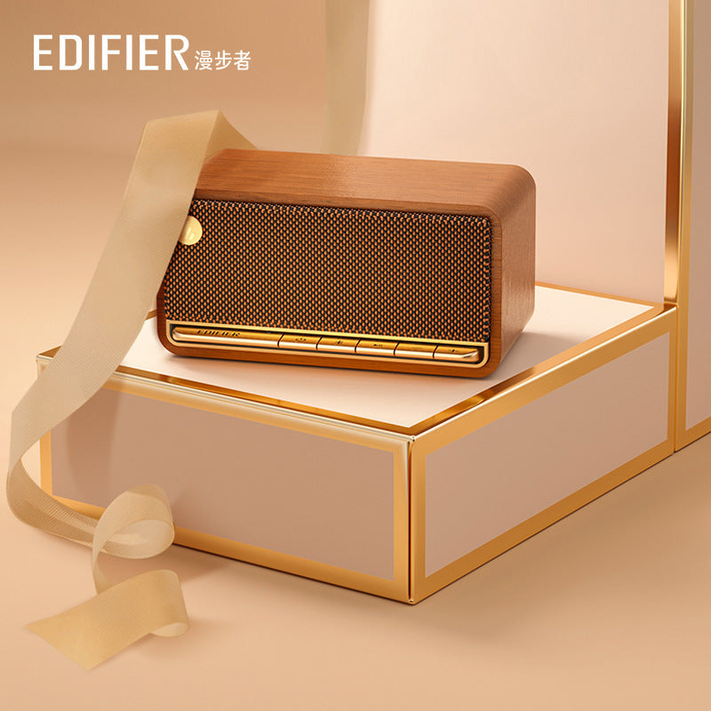 EDIFIER M230 Bluetooth Speaker - Portable Wireless Retro Wooden Speaker with 10W Stereo Sound eprolo