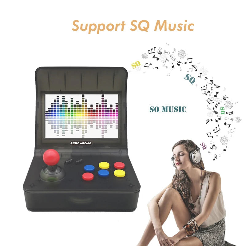 A8 GBA Retro Handheld Console, 4.3" Display, 3000 Classic Games, Dual Controller eprolo