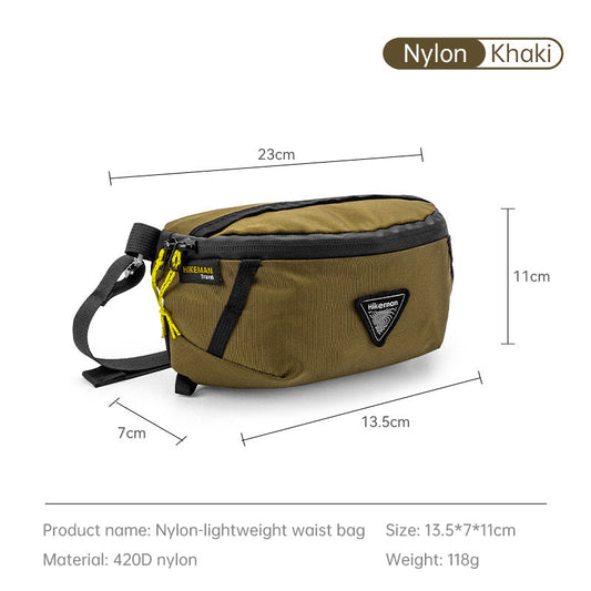 Hikeman Outdoor Waist Bag, Expandable, Lightweight, Waterproof for Hiking & Travel eprolo