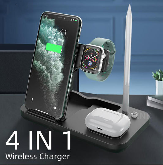 15W 4‑in‑1 Fast Wireless Charger Dock for iPhone Watch AirPods Pencil eprolo