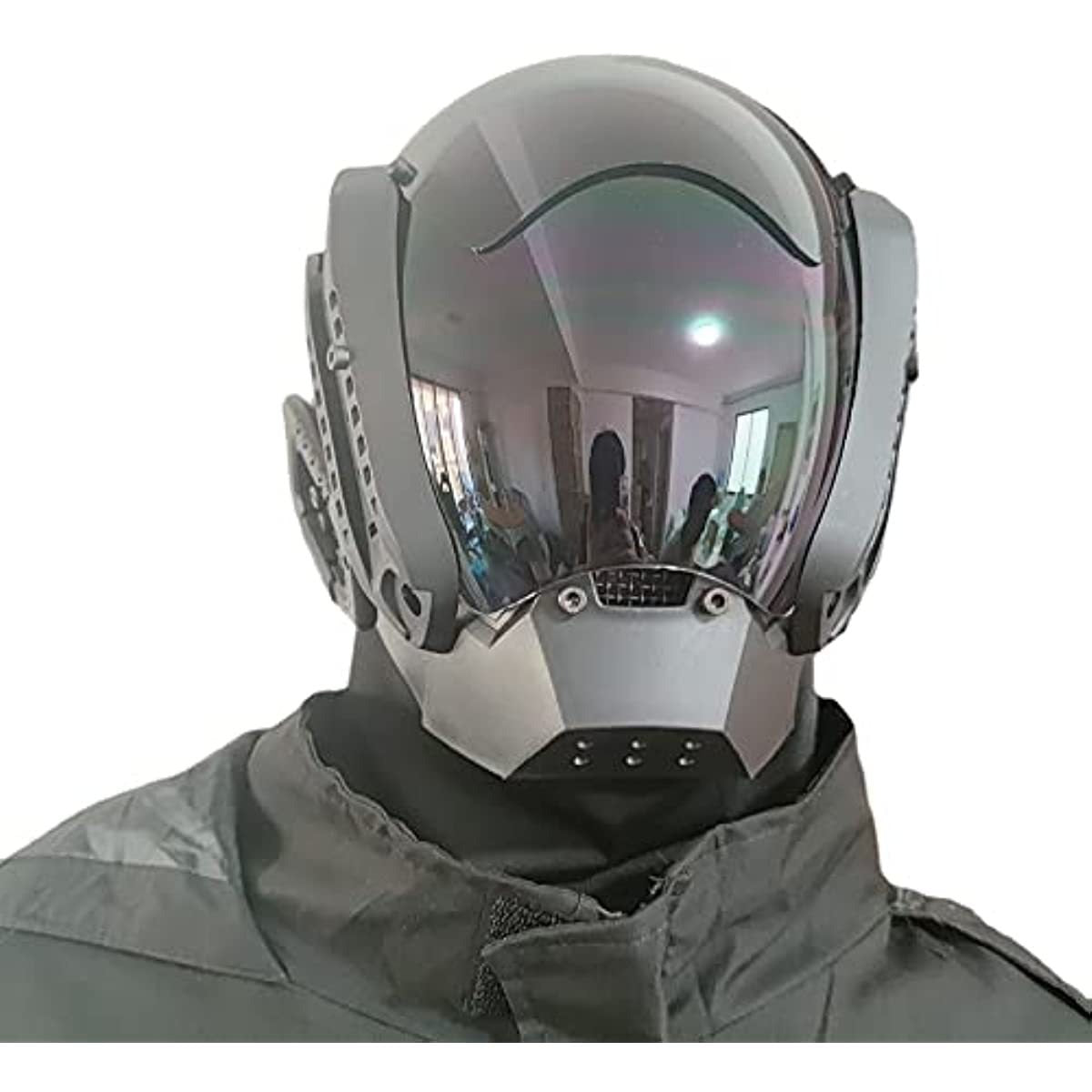 Cyberpunk LED Mask with Wings and Lights for Festivals, Cosplay, Holidays eprolo