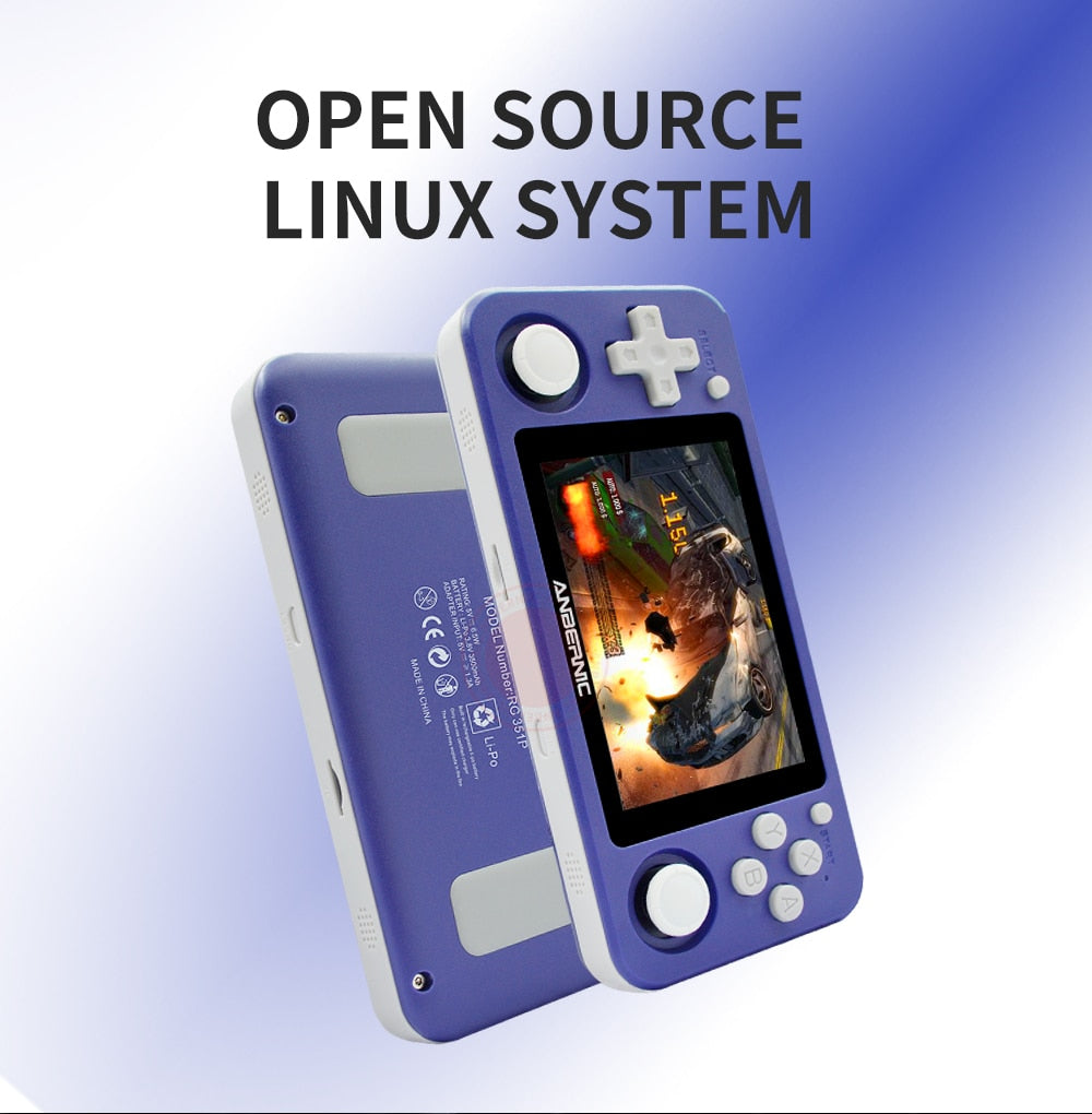 ANBERNIC RG351P Retro Game Console - 64GB Preloaded, 3.5" IPS Screen, Portable Handheld eprolo