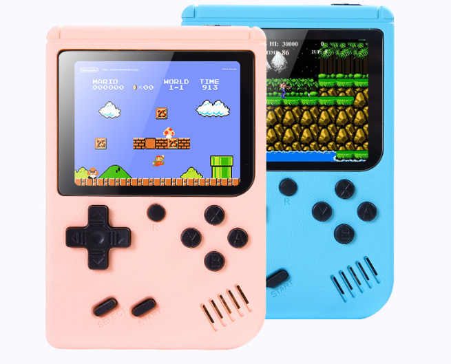 Macaron Retro Handheld Console (500-in-1) – 3″ HD, Colorful Nostalgia eprolo