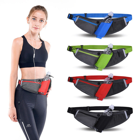 Multifunctional Fitness Waist Bag with Water Bottle Holder for Running Jogging eprolo