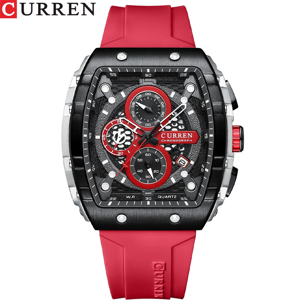 CURREN 8442 Men's Multifunctional Waterproof Chronograph Watch with Calendar & Night Light eprolo