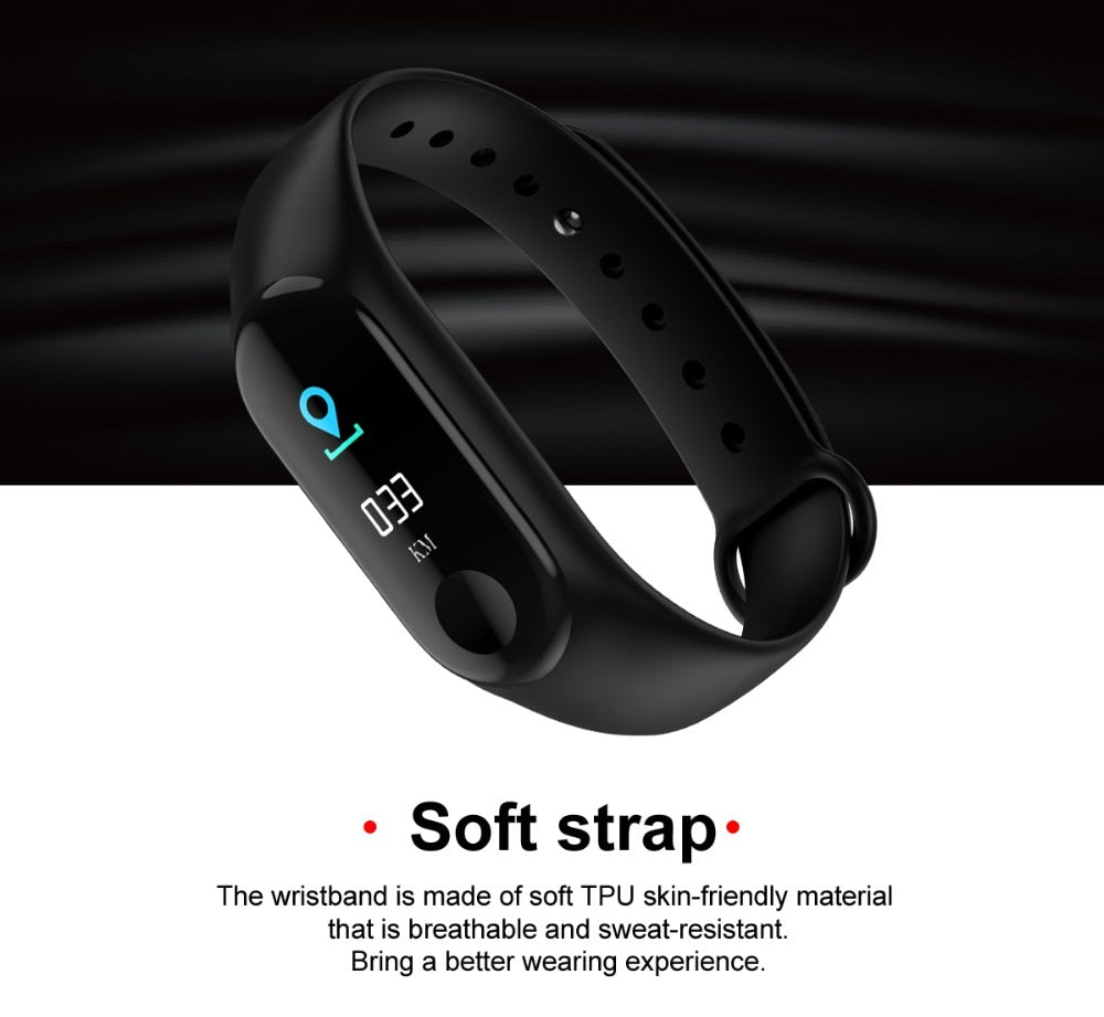 M3 Sports Smartwatch, Heart Rate & Blood Pressure Monitor, Fitness Tracker eprolo