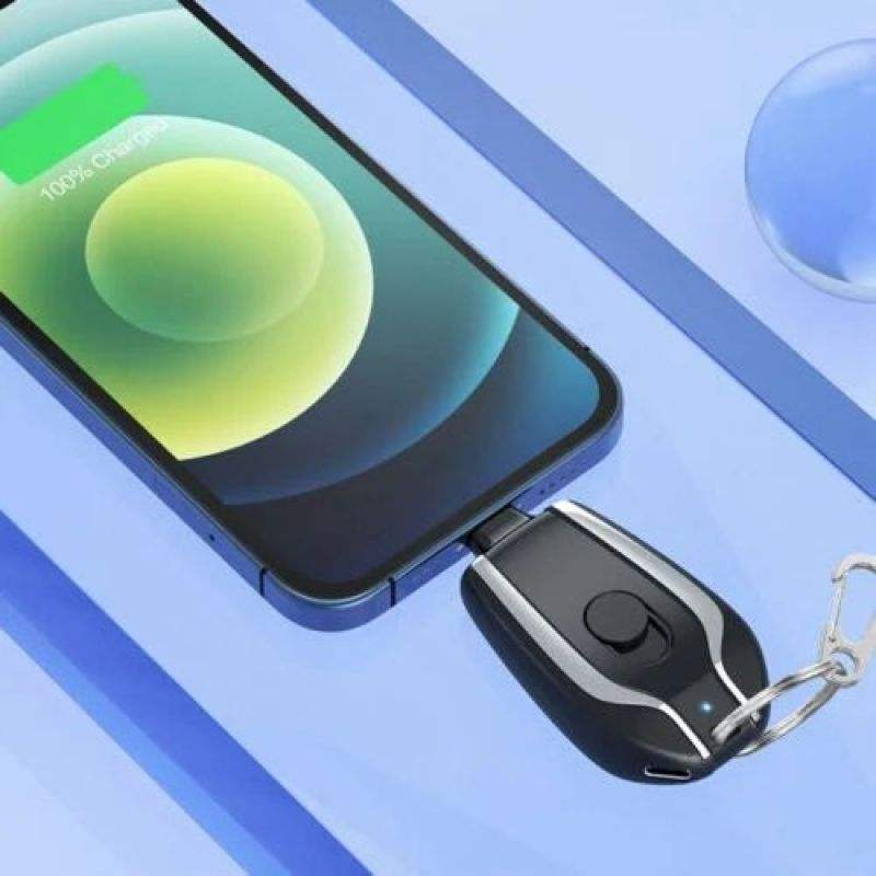 Mini Key Chain Portable Charging Power Bank 1500mAh Wireless Emergency Power eprolo