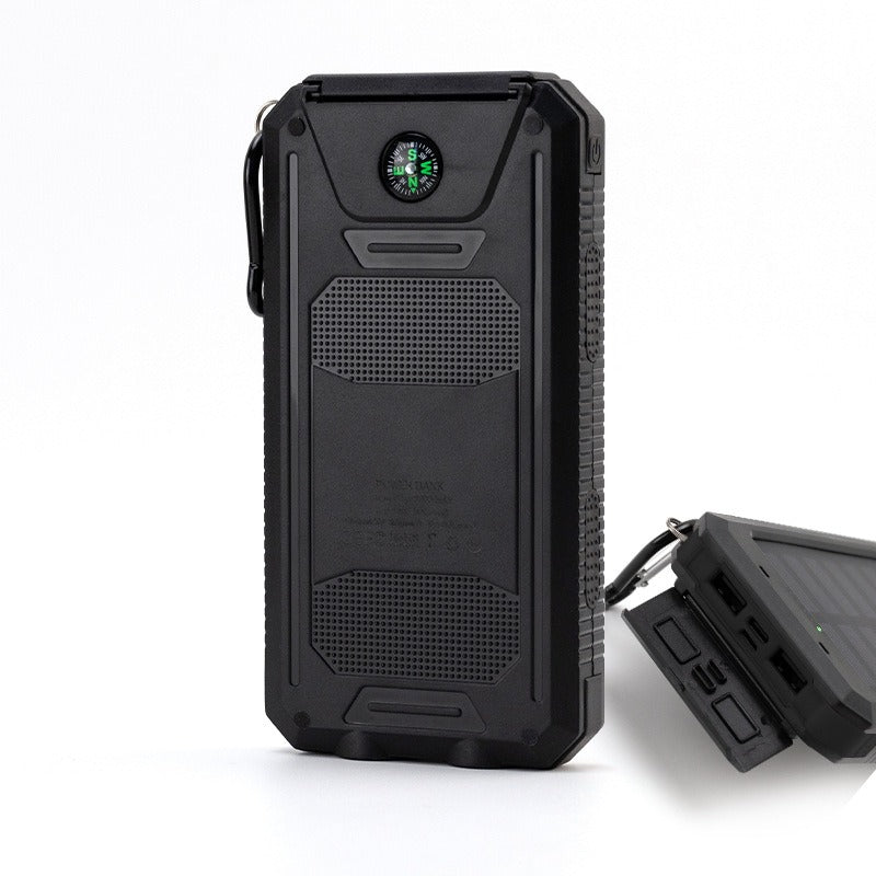 20000mAh Solar Power Bank Waterproof Compass LED Light Dual Output Fast Charge eprolo