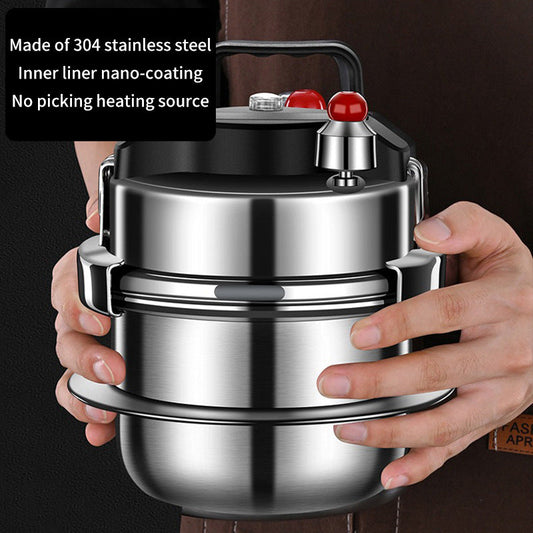 Portable 1.6L 304 Stainless Steel Mini Pressure Cooker for Camping eprolo