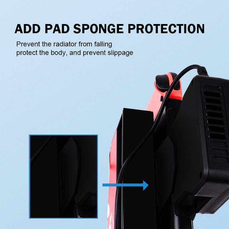 Switch Cooling Fan with LED Temperature Display, Fast Cooling Heatsink Base for Nintendo Console eprolo