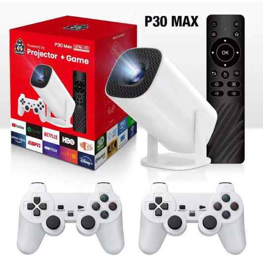 P30 MAX 4K Game Projector & Console, 36000+ Games, Wireless Controllers eprolo