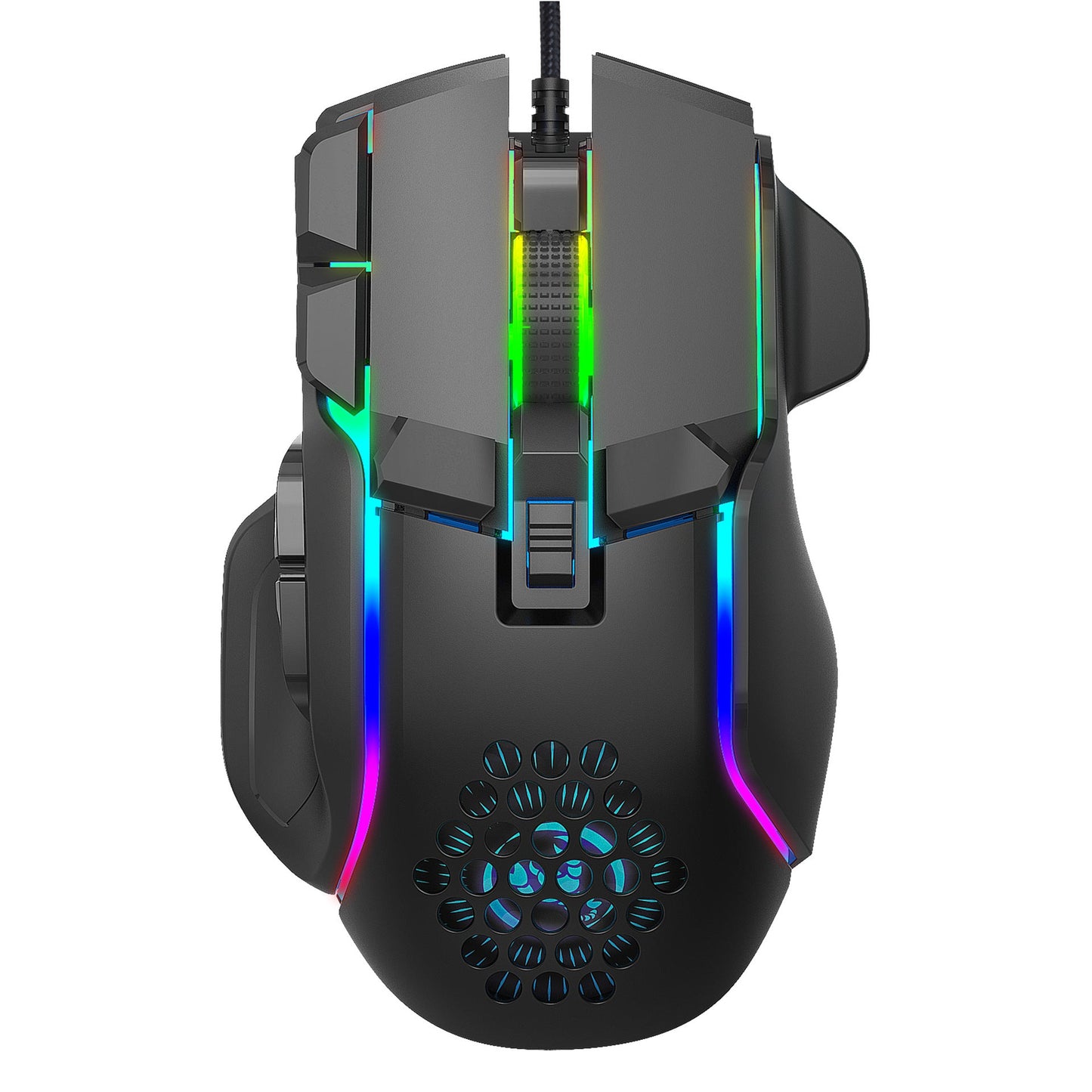 S700 Programmable RGB Gaming Mouse 12800 DPI 10 Keys Macro Mechanical Wired eprolo