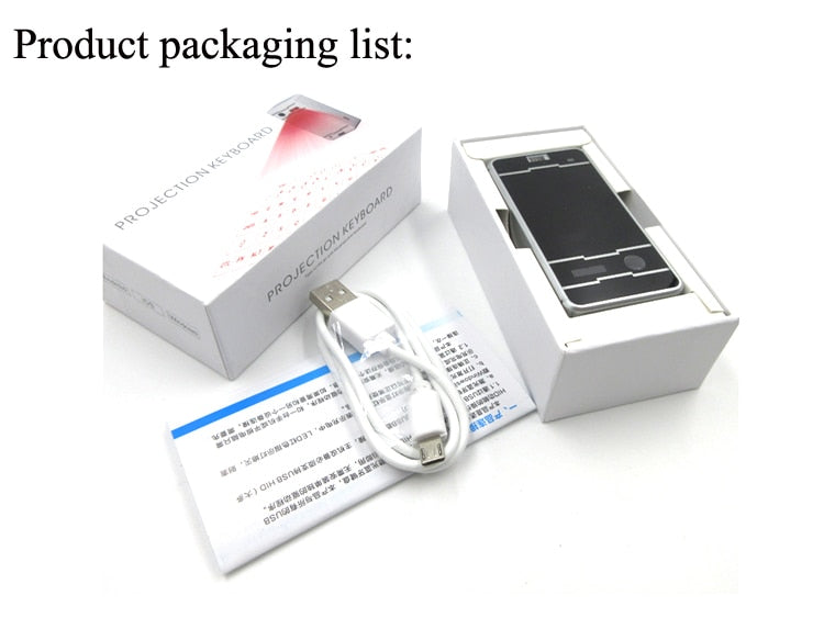 Bluetooth Laser Projection Keyboard for iPhone, Android, iPad, Tablet, PC - Portable Wireless Virtual Keyboard eprolo