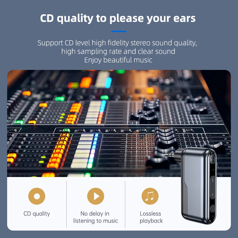 C57 AUX Wireless Audio Receiver Bluetooth 5.3 Adapter, TWS Support, Car Speaker Adapter eprolo