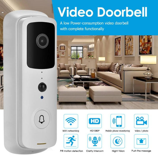 V30 1080P WiFi Video Doorbell with PIR & Two‑Way Audio – No Chime Receiver eprolo