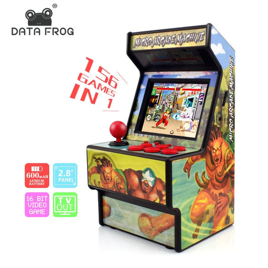 Data Frog Retro Mini Arcade Handheld Game Console - 156 Classic Games eprolo