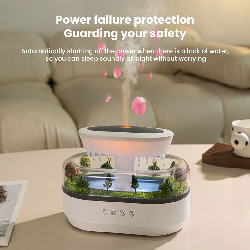 Raindrop Aroma Diffuser with Colorful Night Light, White Noise, and Essential Oil Humidifier eprolo