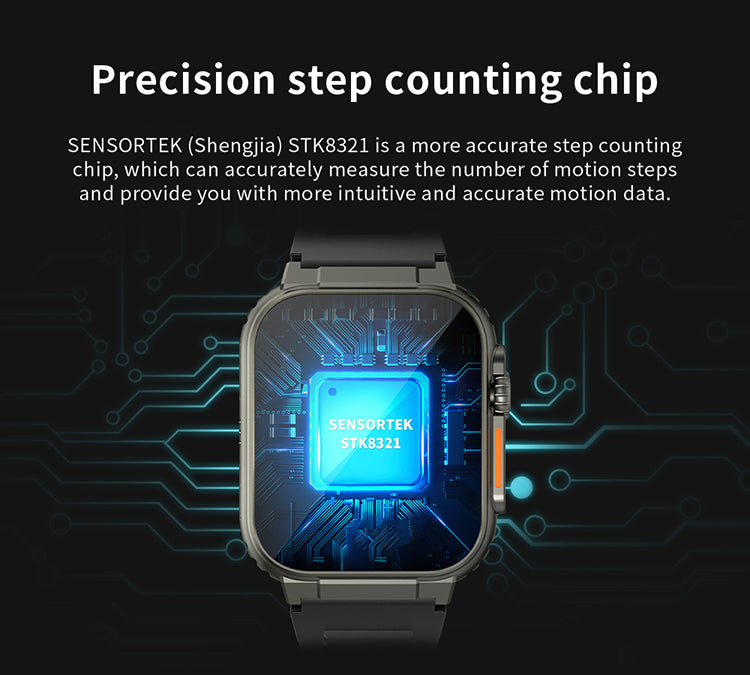 A70 Smartwatch 1.96" Touchscreen IP68 Bluetooth Call Fitness Tracker Heart Rate eprolo