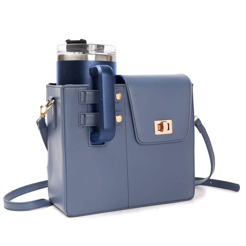 Stylish Crossbody Bag with Insulated Cup Holder for Stanley Tumblers & More eprolo