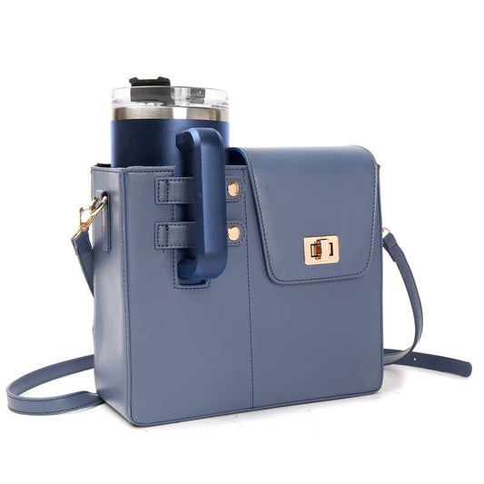 Stylish Crossbody Bag with Insulated Cup Holder for Stanley Tumblers & More eprolo