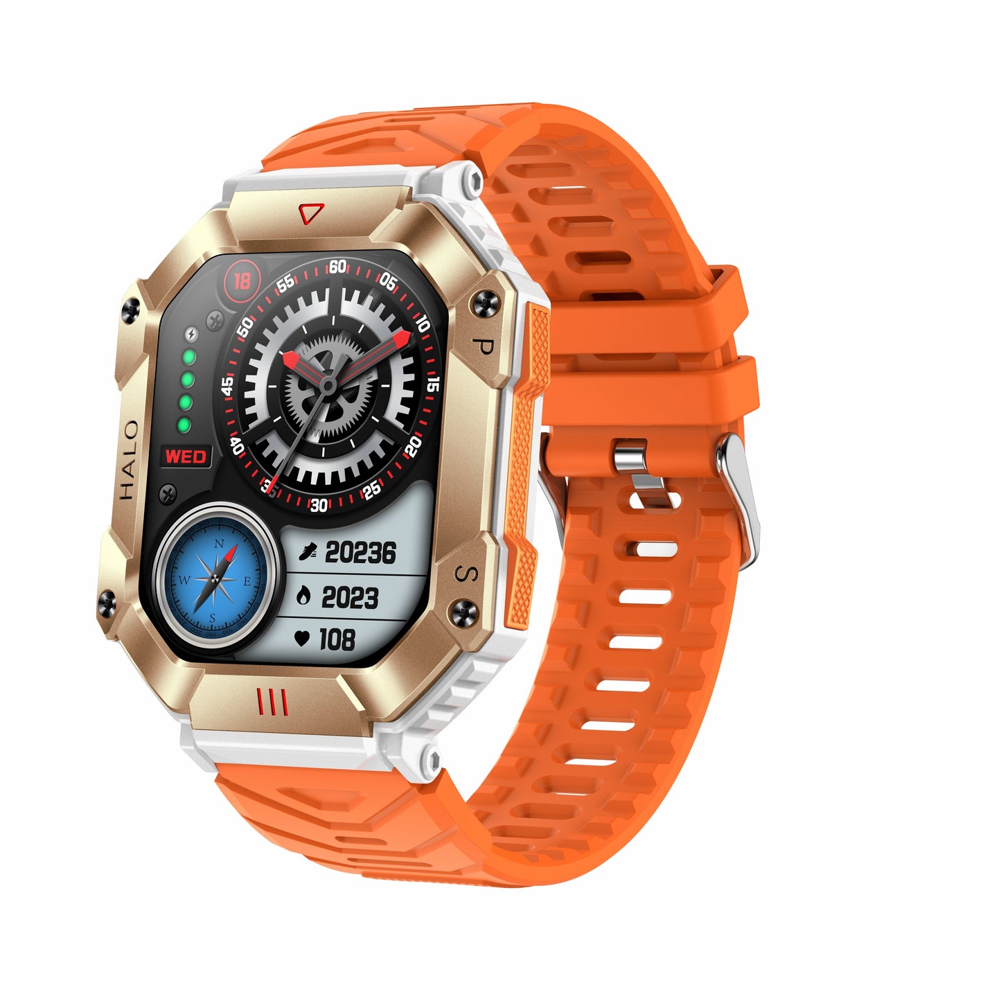 KR80 Bluetooth Smart Watch w/ Heart Rate, Blood Pressure, Blood Oxygen, HD Voice Call, IP67 Waterproof eprolo