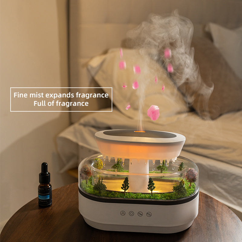 Smart Raindrop Cool-Mist Aroma Diffuser Humidifier with Sound & LED eprolo